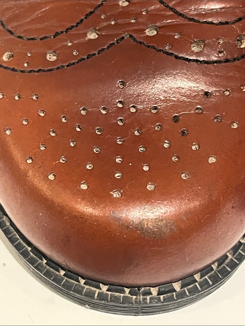 DB Brown Wingtip Brogue Lace- Up Dress Shoes Made in England - Picture 8 of 11